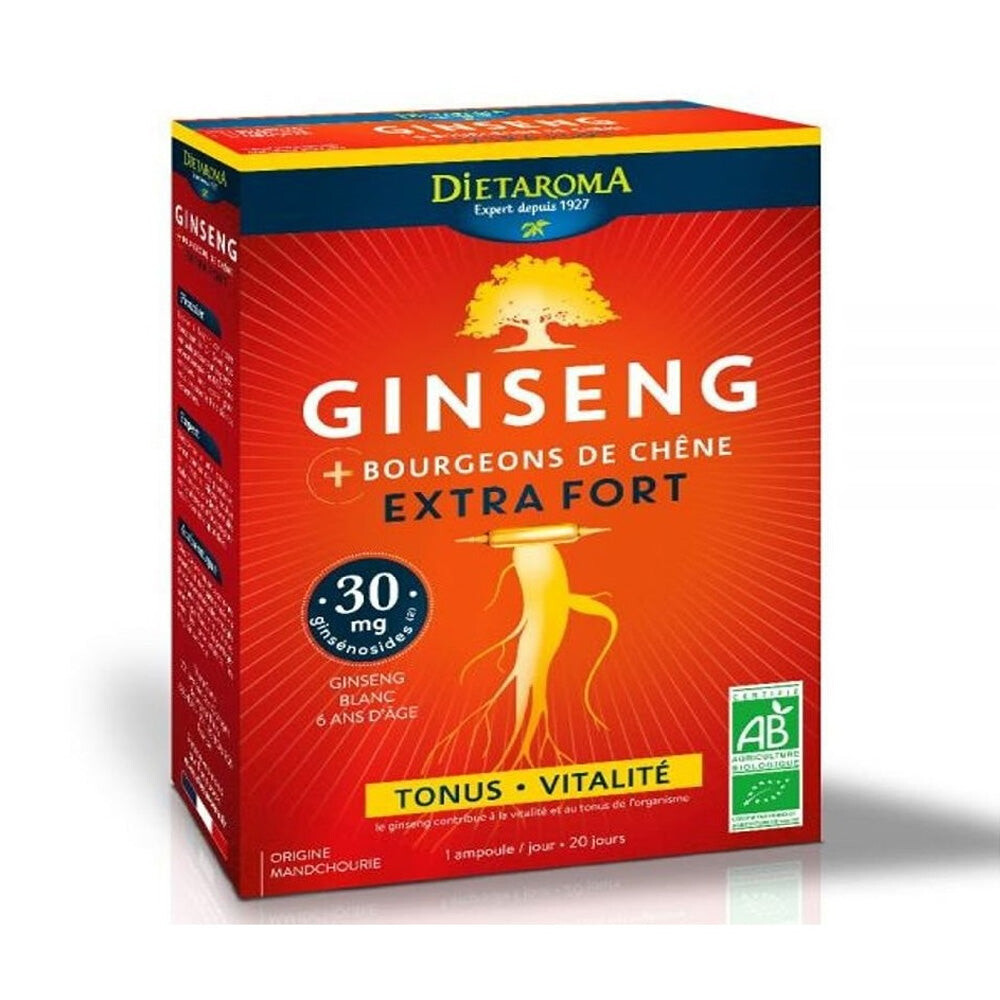 Dietaroma Ginseng extra fort 20 ampoules x 10 ml Dietaroma Ginseng extra fort 20 ampoules x 10 ml