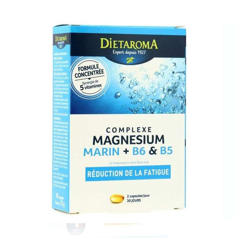 Dietaroma Magnésium marin + B6 et B5 60 capsules