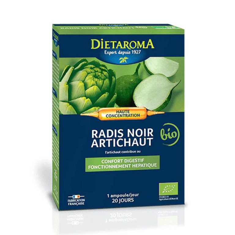 Dietaroma Radis noir Artichaut bio 20 ampoules x 10 ml