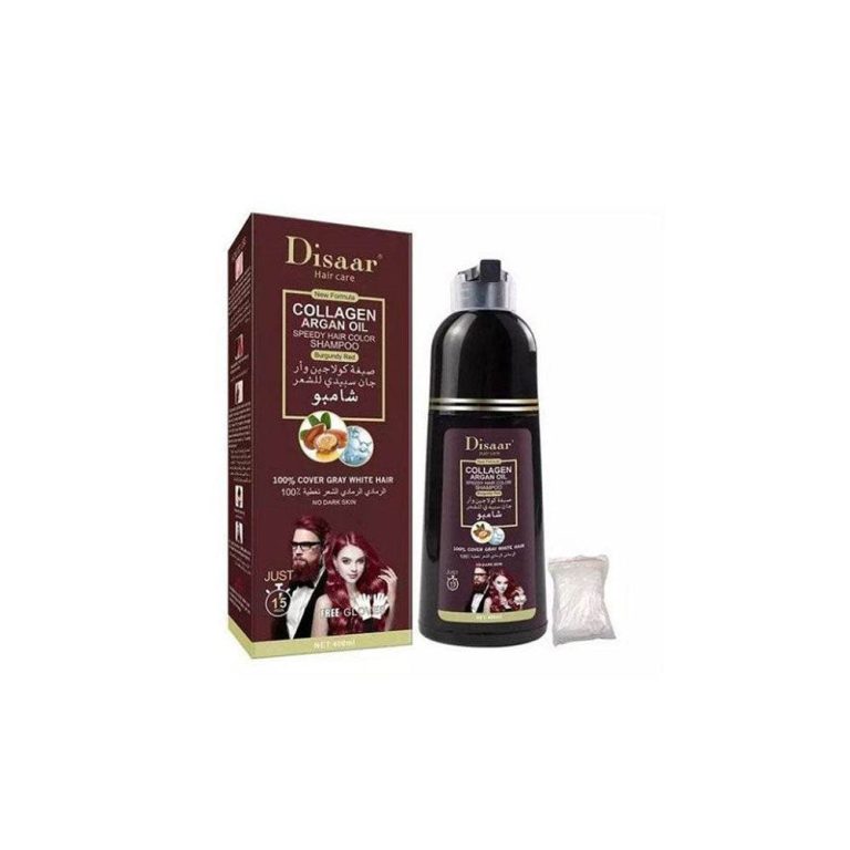 Disaar Collagen Argan Oil Shampoo Color Burgundy Red 400 ml