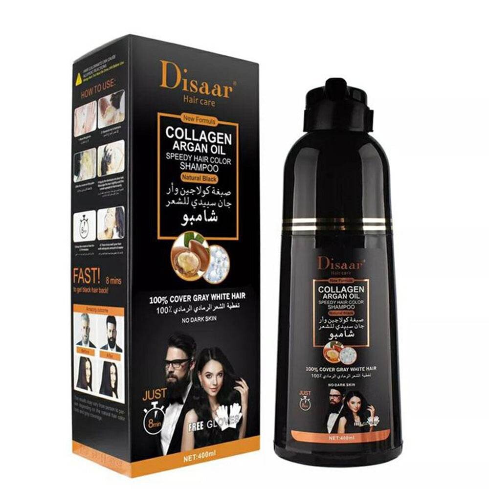 Disaar Collagen Argan Oil Shampoo Color Natural Black 400 ml Disaar Collagen Argan Oil Shampoo Color Natural Black 400 ml
