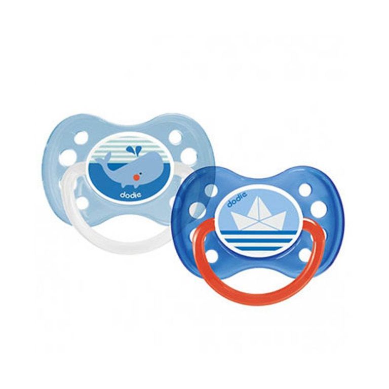 Dodie 2 sucettes anatomiques Duo Mer +6 mois A14