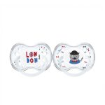 Dodie 2 sucettes anatomiques Londres +18 mois A90