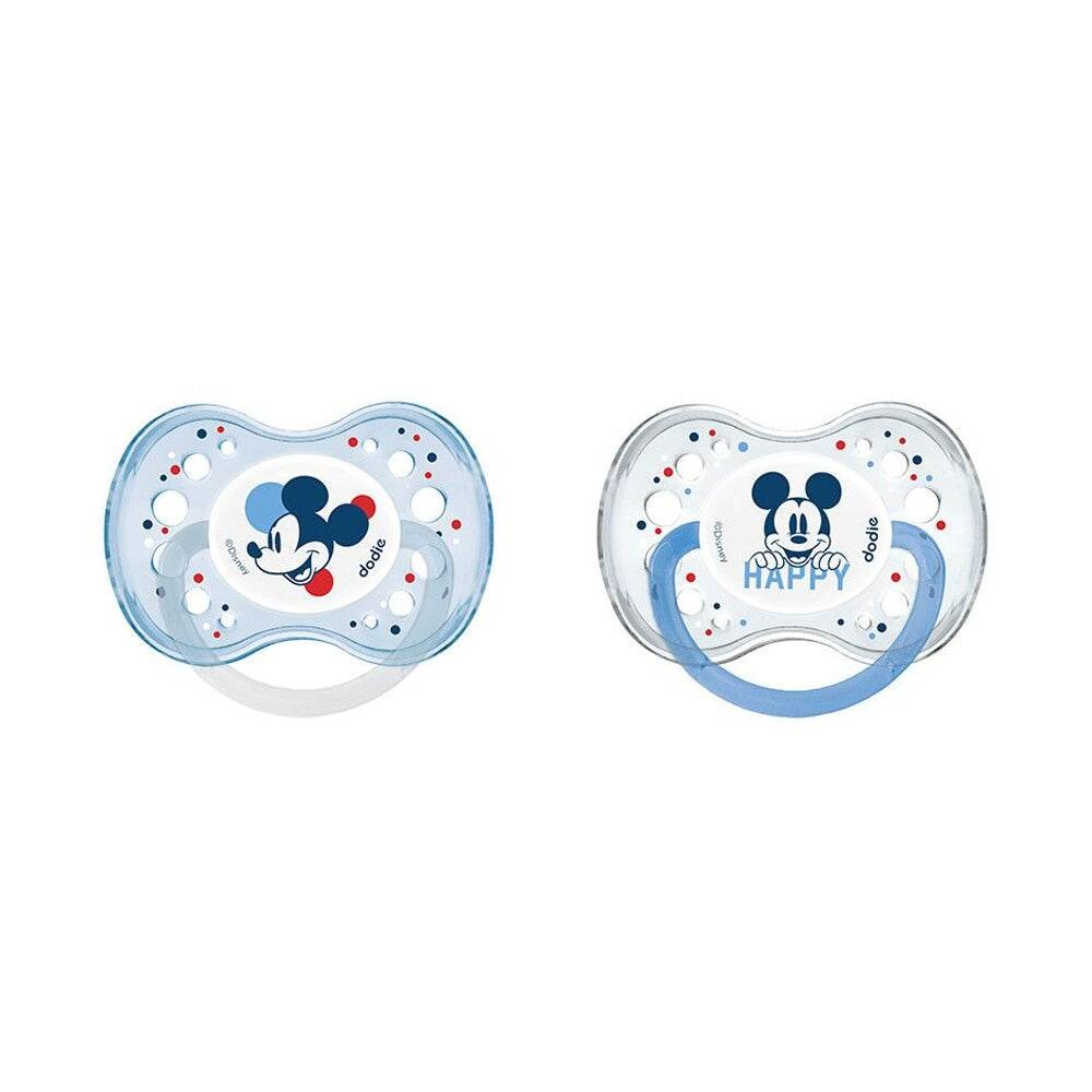 Dodie 2 sucettes anatomiques nuit Mickey +18 mois A75 Dodie 2 sucettes anatomiques nuit Mickey +18 mois A75
