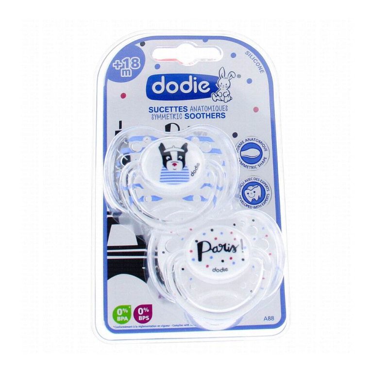 Dodie 2 sucettes anatomiques Paris +18 mois A88