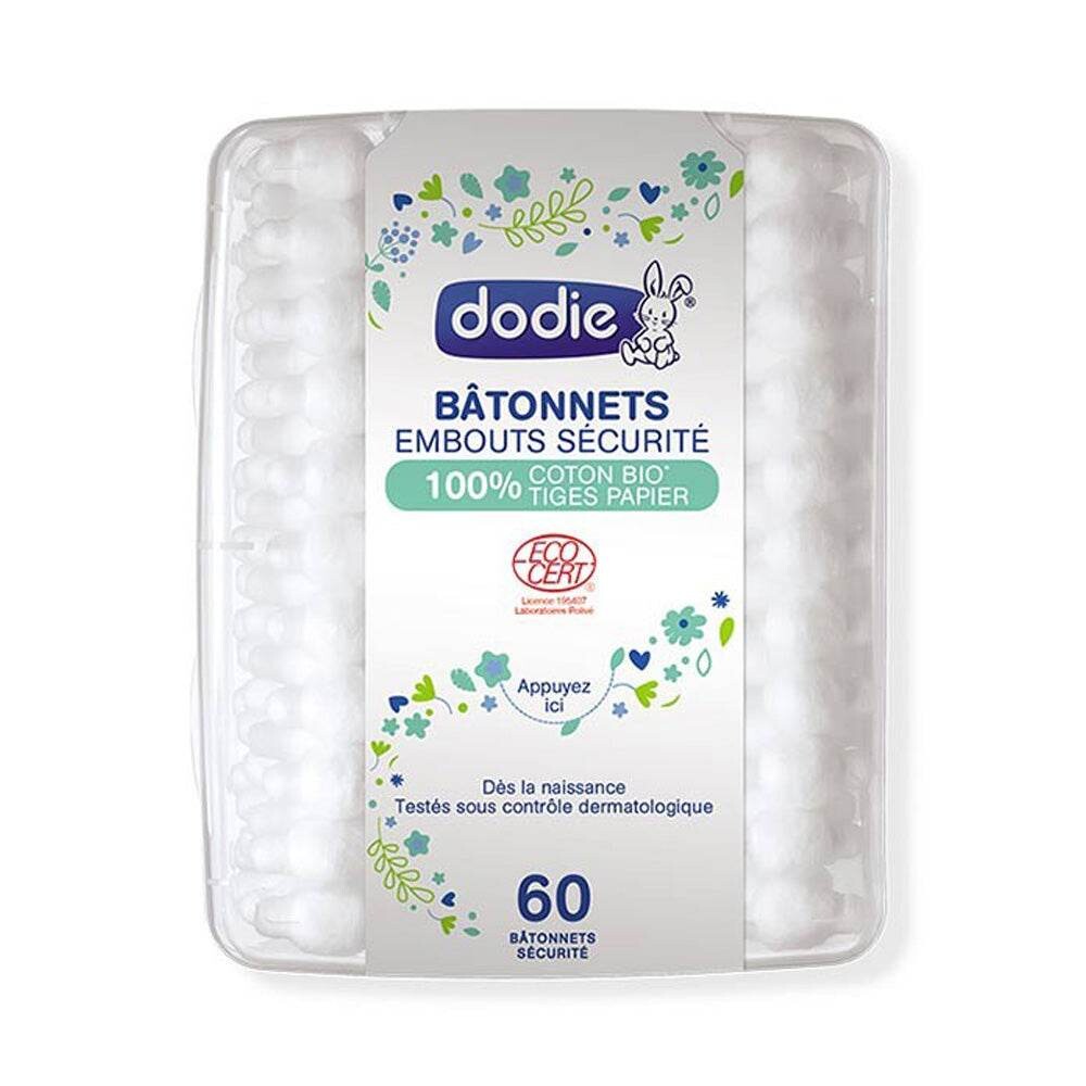 Dodie Bâtonnets bébé bio certifiés GOTS 60 pièces