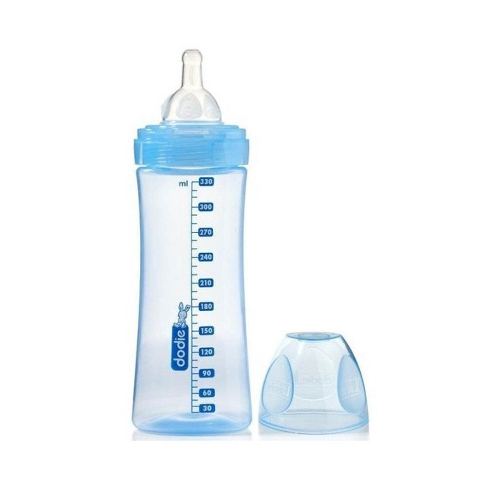 Dodie Initiation+ Biberon bleu tétine débit 3 330 ml Dodie Initiation+ Biberon bleu tétine débit 3 330 ml
