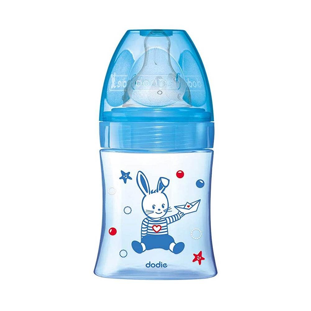 Dodie Initiation Biberon tétine ronde 3 vitesses débit 1 Bateau 0-6 mois 150 ml Dodie Initiation Biberon tétine ronde 3 vitesses débit 1 Bateau 0-6 mois 150 ml
