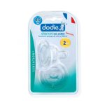 Dodie Sensation+ 2 tétines plates col large débit 2 0-6 mois