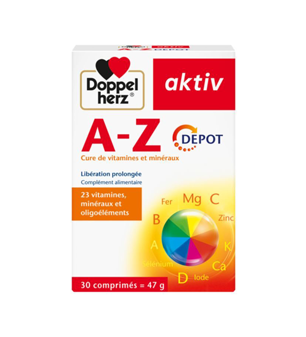 Doppelherz Aktiv A-Z 30 comprimés Doppelherz Aktiv A-Z 30 comprimés