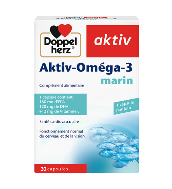 Doppelherz Aktiv Oméga-3 Marin 30 capsules
