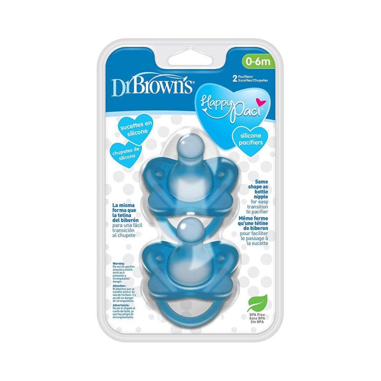 Dr. Brown's 2 sucettes HappyPaci rose 0m+