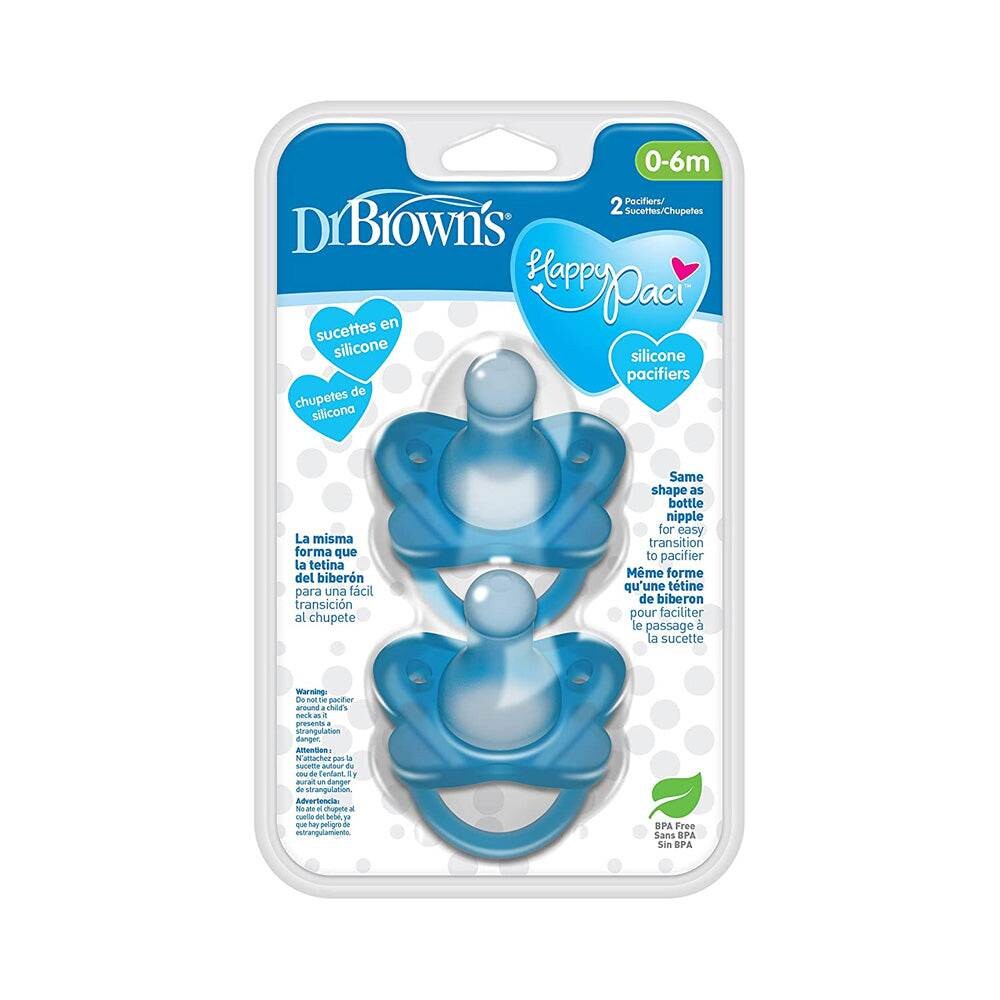 Dr. Brown's 2 sucettes HappyPaci rose 0m+ Dr. Brown's 2 sucettes HappyPaci rose 0m+