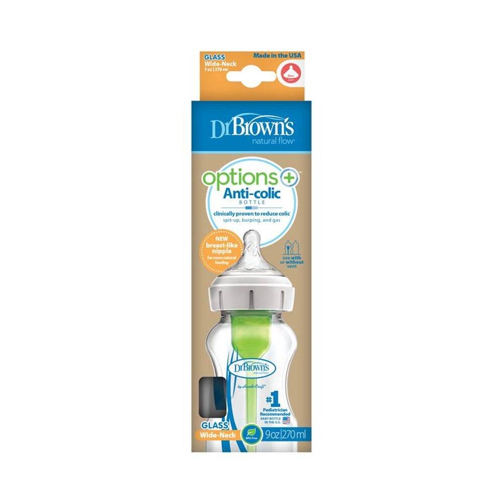 Dr. Brown's Biberon en verre col large 270 ml WB91700 Dr. Brown's Biberon en verre col large 270 ml WB91700