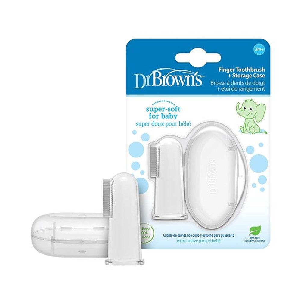 Dr. Brown's Brosse à dents et pousse-dents 3m+ HG010 Dr. Brown's Brosse à dents et pousse-dents 3m+ HG010