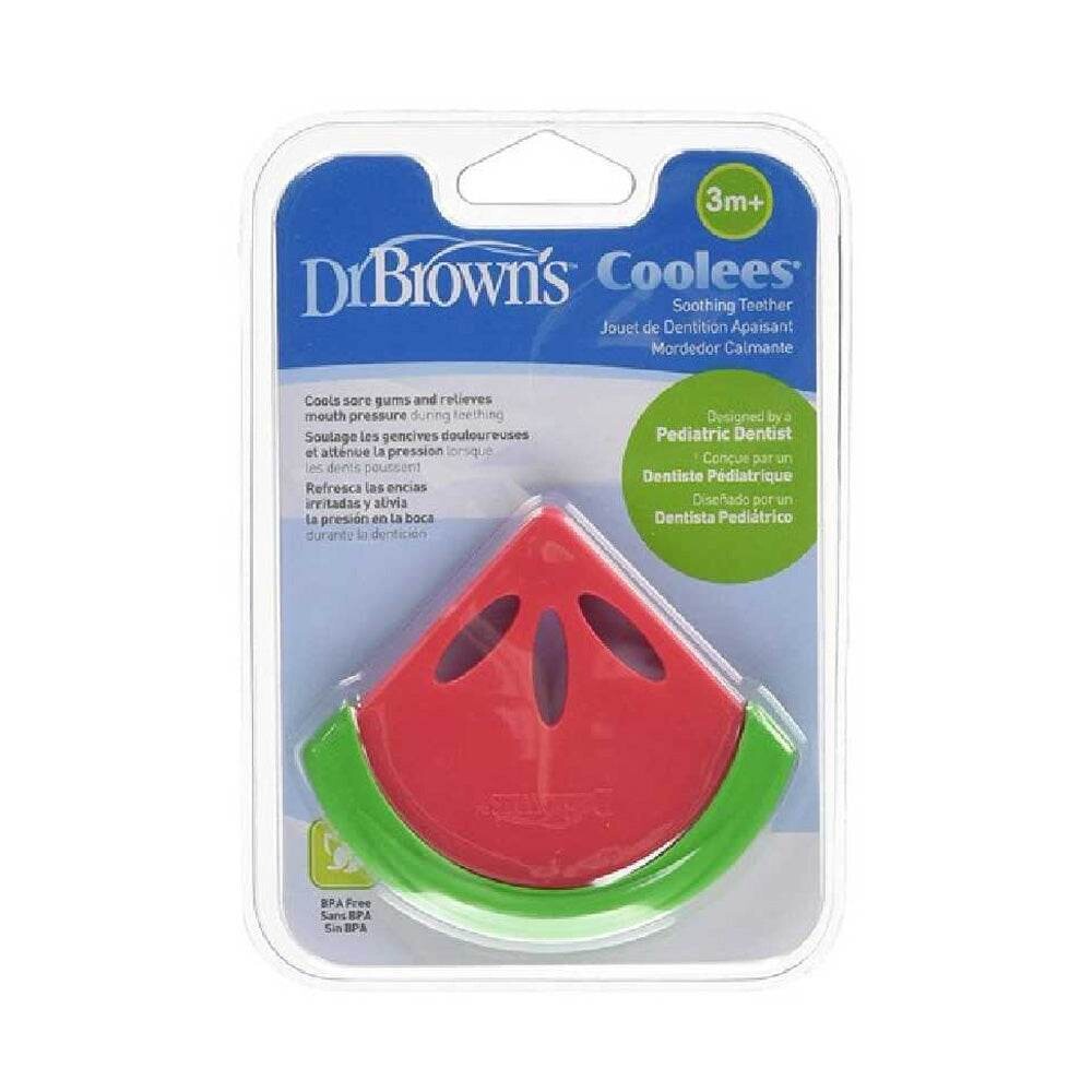 Dr. Brown's Coolees Anneau de dentition apaisant Pastèque 3m+ TE220 Dr. Brown's Coolees Anneau de dentition apaisant Pastèque 3m+ TE220