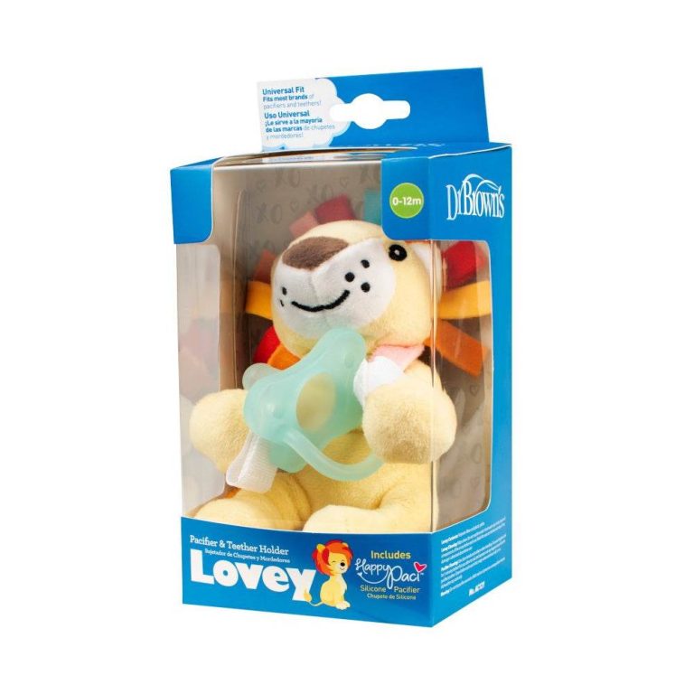 Dr. Brown's Doudou Lion avec tétine bleu 0-12m AC121