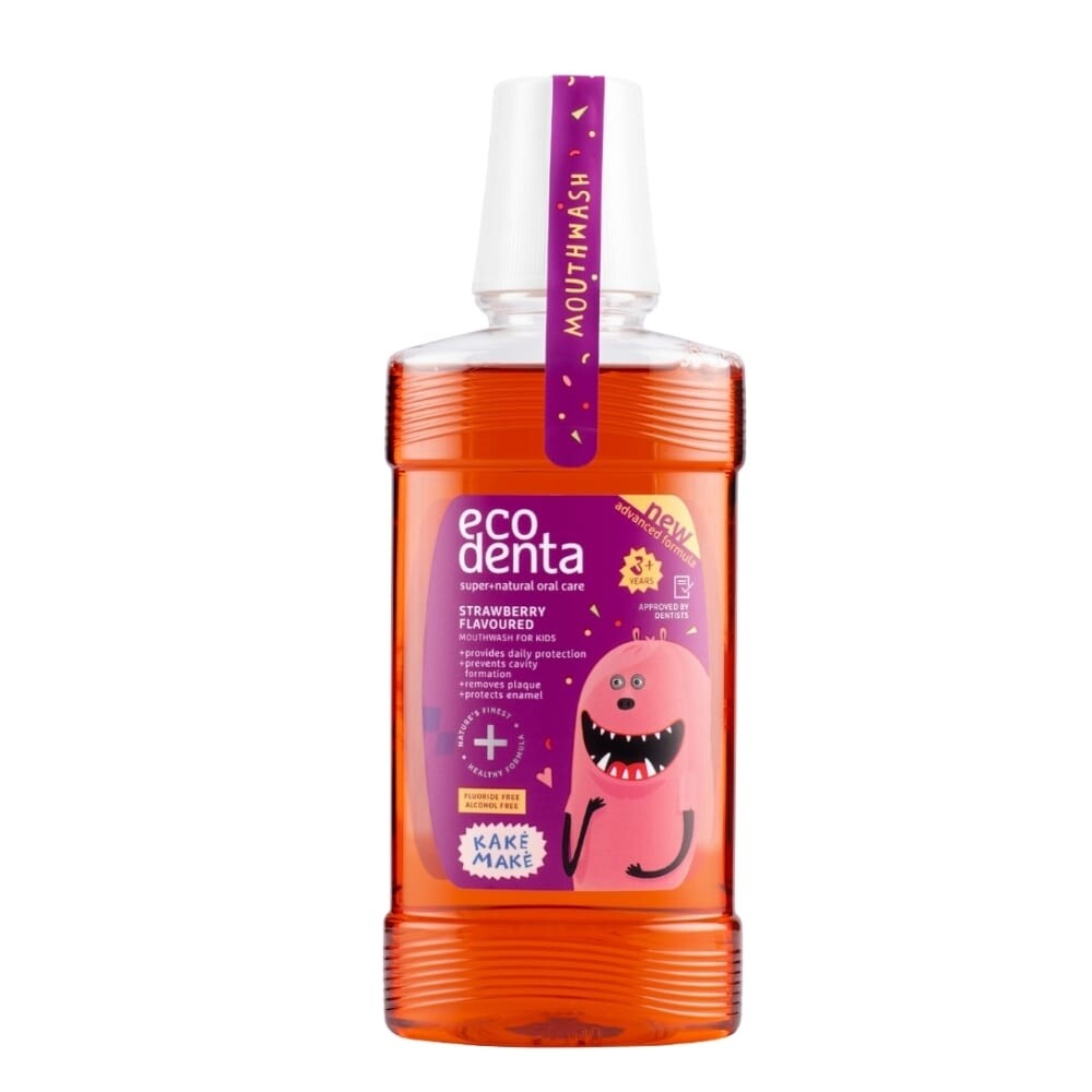 Ecodenta Kids Bain de bouche fraise 250 ml Ecodenta Kids Bain de bouche fraise 250 ml