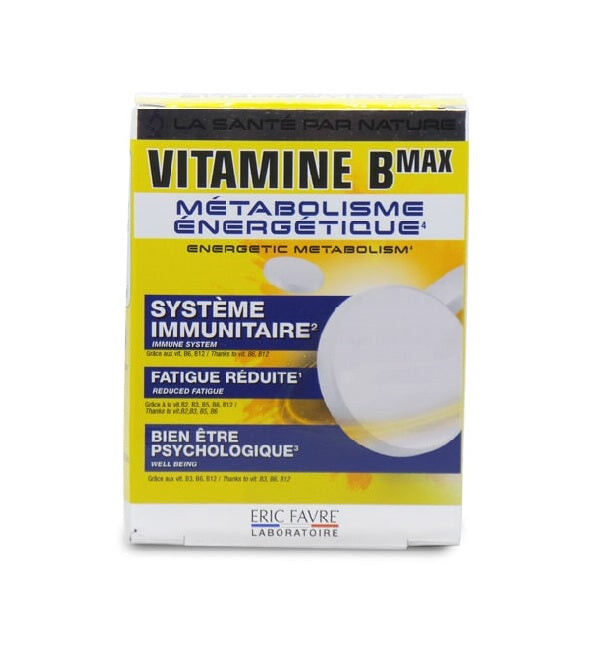 Eric Favre Complexe Vitamine B Max 60 comprimés Eric Favre Complexe Vitamine B Max 60 comprimés