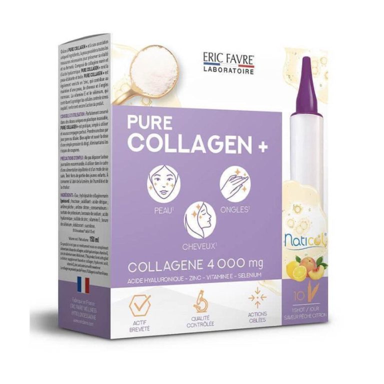 Eric Favre Pure Collagen+ Pêche citron 10 shots x 15 ml