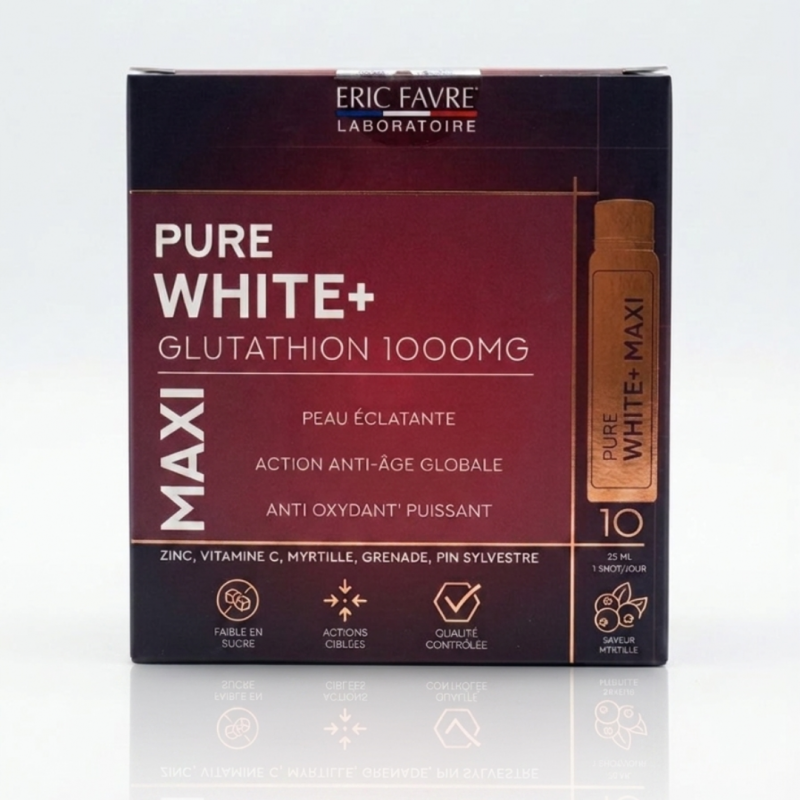 Eric Favre Pure White Glutathion 1000 mg Maxi 10 x 25 ml Eric Favre Pure White Glutathion 1000 mg Maxi 10 x 25 ml