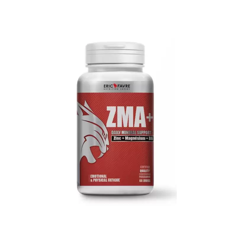 Eric Favre ZMA+ Zinc magnésium vitamine B6 120 capsules Eric Favre ZMA+ Zinc magnésium vitamine B6 120 capsules