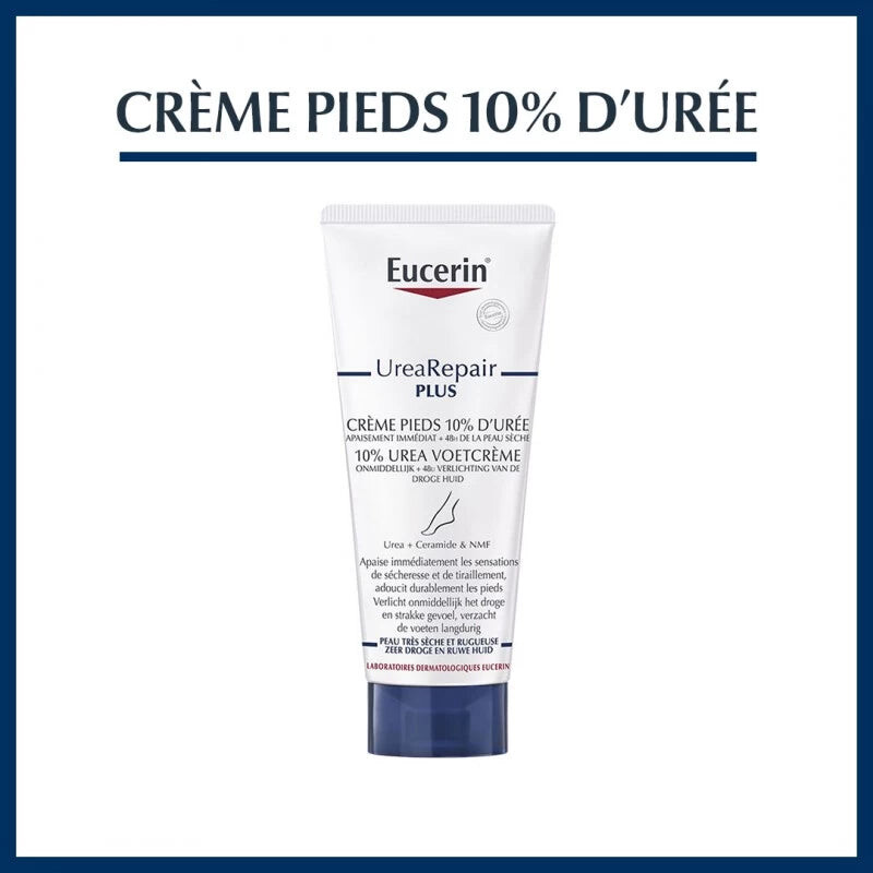 Eucerin Crème pieds réparatrice 10 % d'urée 100 ml Eucerin Crème pieds réparatrice 10 % d'urée 100 ml