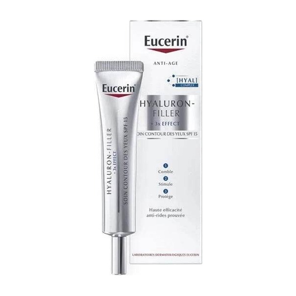 Eucerin Hyaluron-Filler Soin contour des yeux SPF15 15 ml