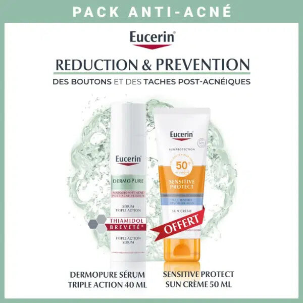Eucerin Pack DermoPure Sérum triple action 40 ml + Sensitive Protect Eucerin Pack DermoPure Sérum triple action 40 ml + Sensitive Protect