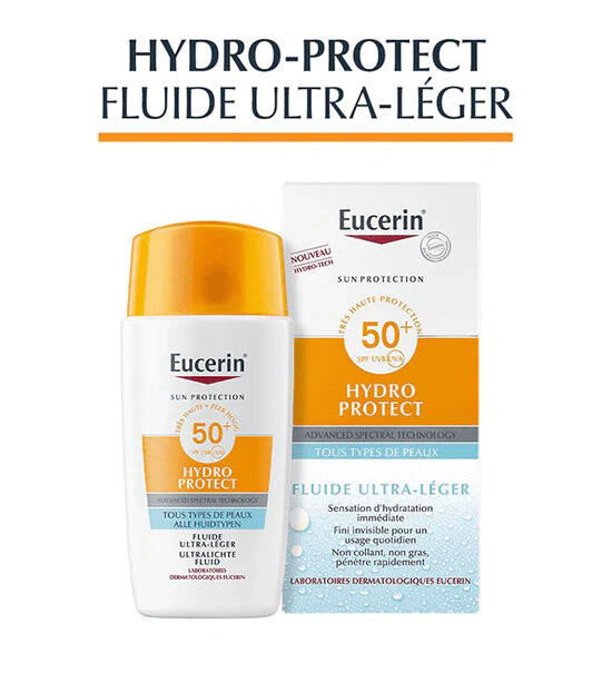 Eucerin Sun Hydro Protect Fluide ultra-léger SPF50+ 50 ml Eucerin Sun Hydro Protect Fluide ultra-léger SPF50+ 50 ml