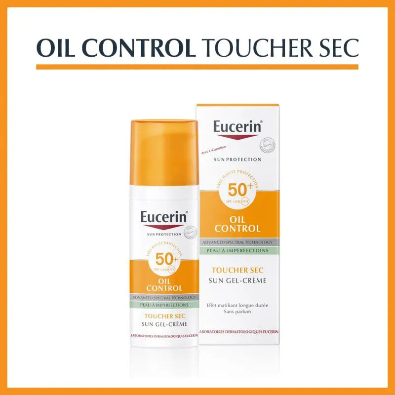 Eucerin Sun Oil Control Gel-crème toucher sec SPF50+ 50 ml Eucerin Sun Oil Control Gel-crème toucher sec SPF50+ 50 ml
