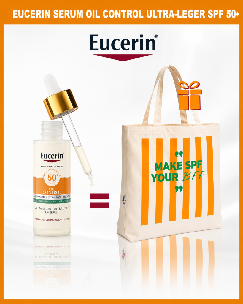 Eucerin Sun Oil Control Sérum ultra-léger SPF50+ 30 ml + Tote bag