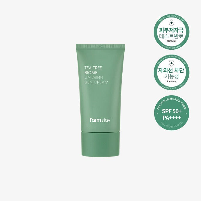 Farm Stay Tea Tree Biome Calming Sun Cream SPF50+ PA++++ 50 g Farm Stay Tea Tree Biome Calming Sun Cream SPF50+ PA++++ 50 g