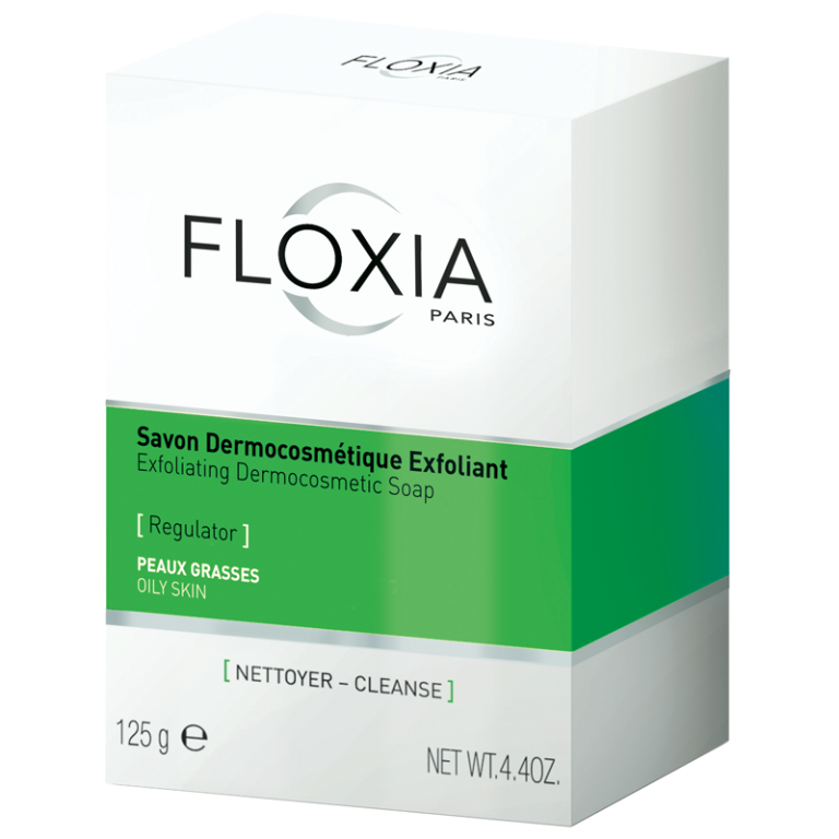 Floxia Regulator Savon dermocosmétique exfoliant peaux grasses 125 g