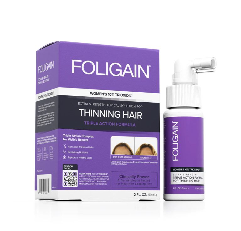 Foligain Triple Action Lotion anti-chute Trioxidil 10% Femme