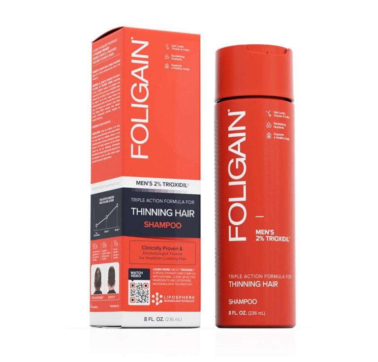 Foligain Triple Action Shampooing anti-chute Trioxidil 2% Homme