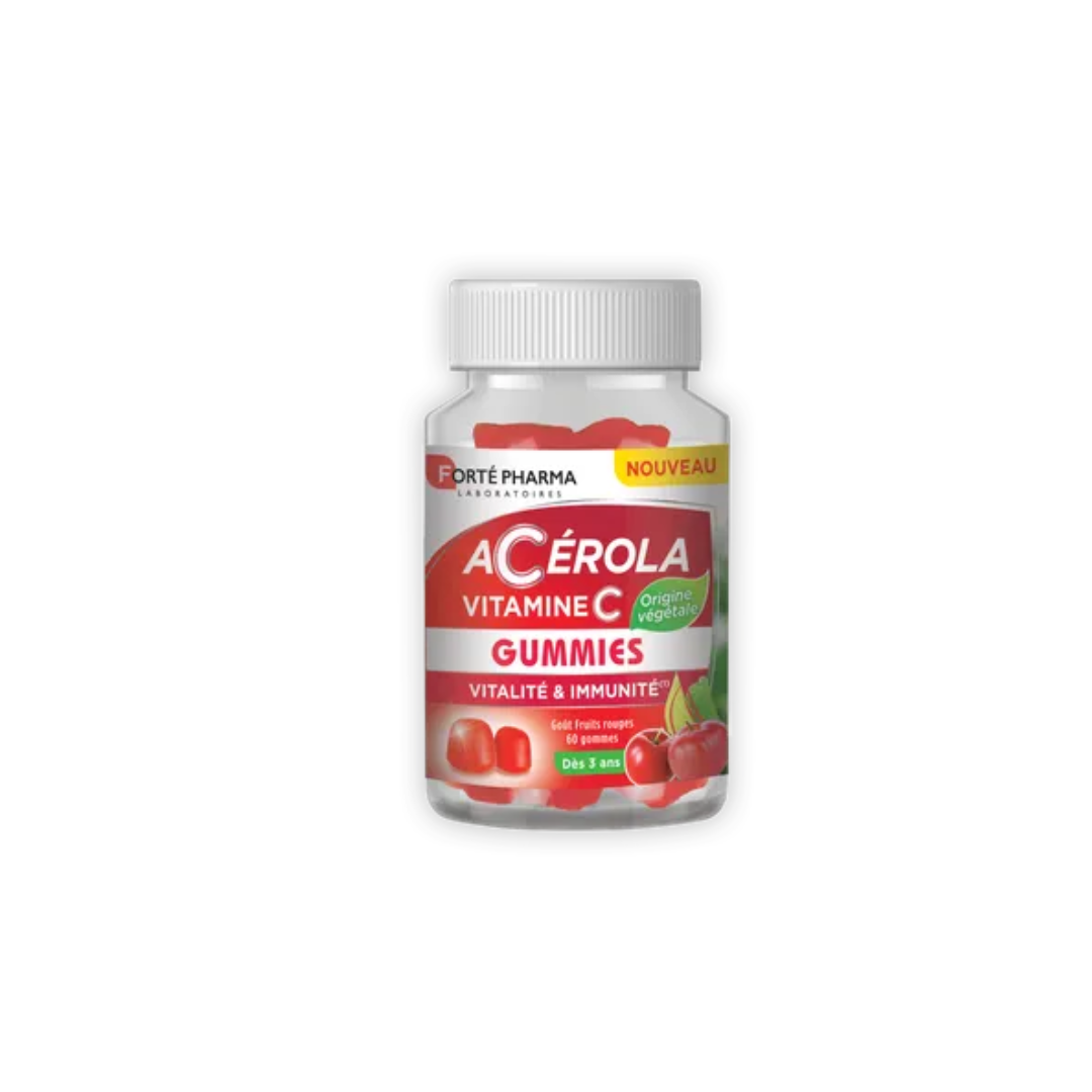 Forté Pharma Acérola Vitamine C 60 gommes Forté Pharma Acérola Vitamine C 60 gommes