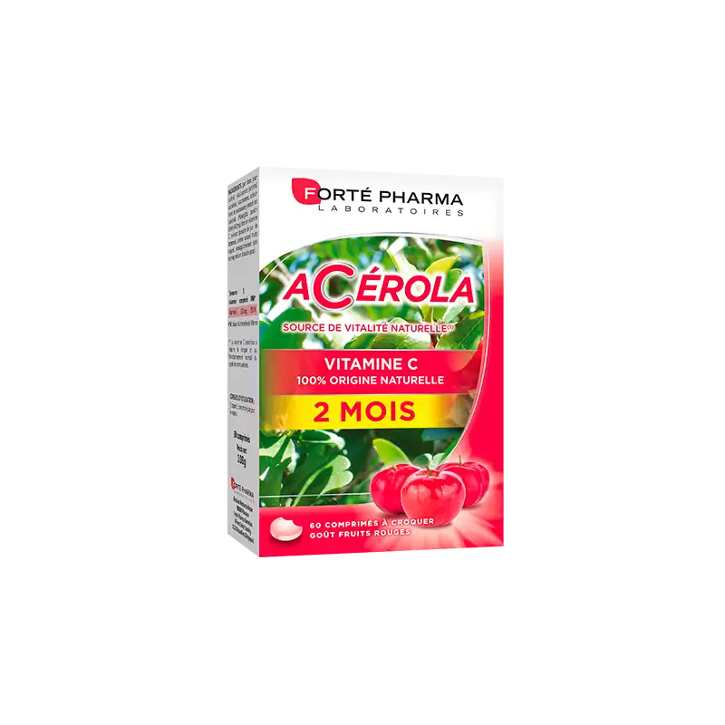 Forté Pharma Énergie Acérola Vitamine C 60 comprimés Forté Pharma Énergie Acérola Vitamine C 60 comprimés