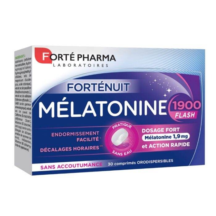 Forté Pharma Forté Nuit Mélatonine 1900 Flash 30 comprimés