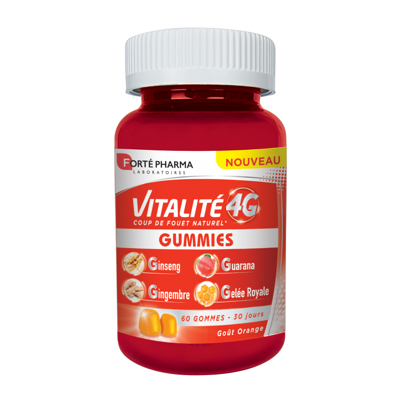 Forté Pharma Vitalité 4G 60 gommes Forté Pharma Vitalité 4G 60 gommes