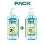 Garnier Fast Clear Gel nettoyant Pack duo 2 x 200 ml