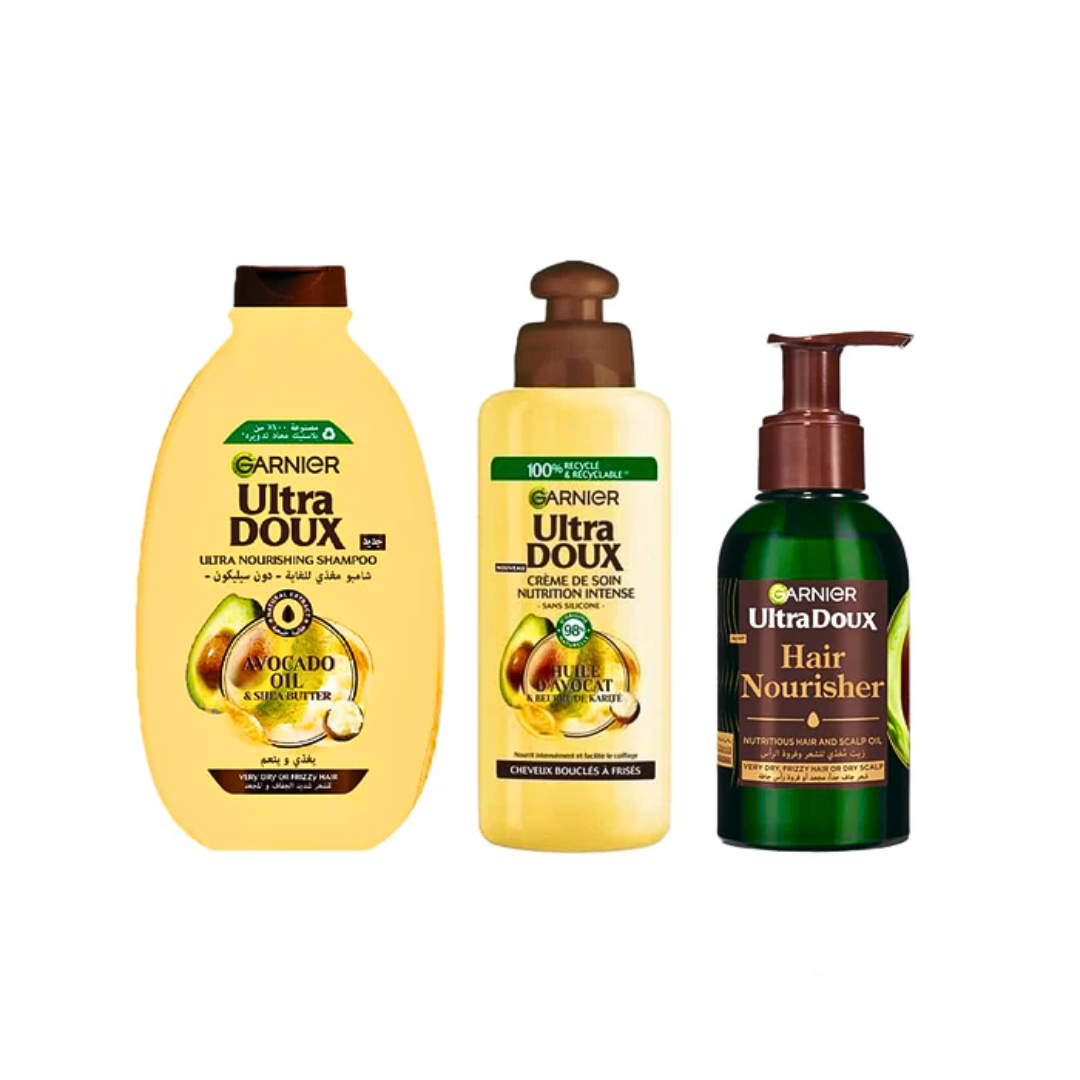 Garnier Routine Avocat Pack Shampooing 200 ml + Sérum 200 ml + Huile 120 ml Garnier Routine Avocat Pack Shampooing 200 ml + Sérum 200 ml + Huile 120 ml