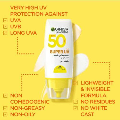 Garnier SkinActive Super UV Invisible Serum SPF50+ 30 ml Garnier SkinActive Super UV Invisible Serum SPF50+ 30 ml