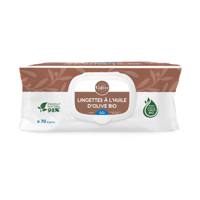 Gifrer Lingettes à l'huile d'olive 70 unités