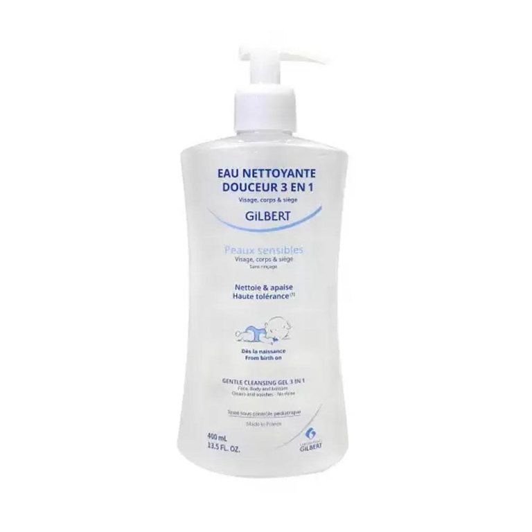 Gilbert Bébé Eau nettoyante douceur 3 en 1