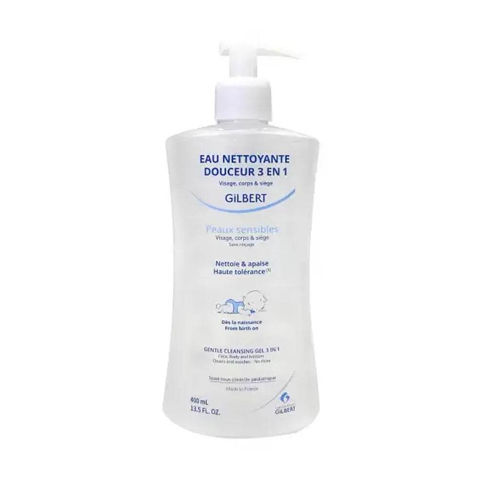 Gilbert Bébé Eau nettoyante douceur 3 en 1