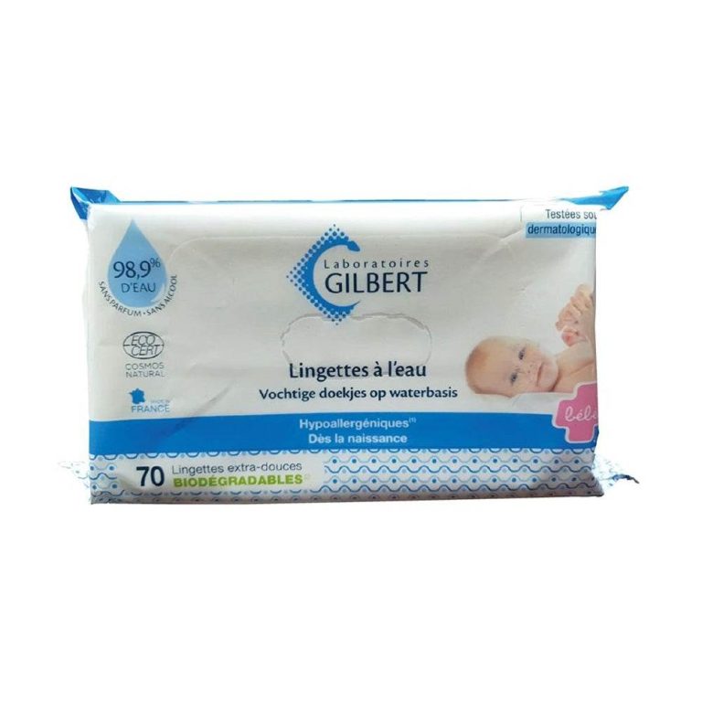 Gilbert Lingettes bébé à l'eau 70 unités