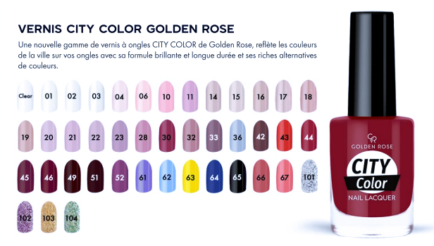 Golden Rose City Color Vernis à ongles
