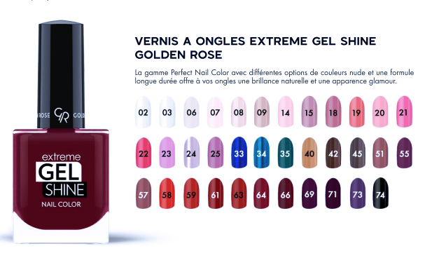 Golden Rose Extreme Gel Shine Vernis à ongles