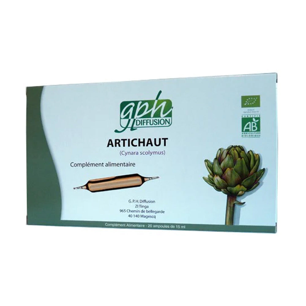 GPH Diffusion Artichaut 20 ampoules de 15 ml GPH Diffusion Artichaut 20 ampoules de 15 ml